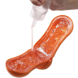 Мастурбатор Tenga Flip Orb — Sunset Orange, з можливістю зміни тиску та стимулювальними кульками всередині - - фото №5