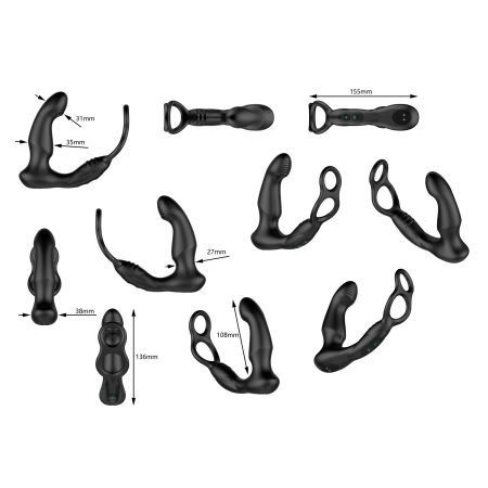 Стимулятор простати Nexus SIMUL8 Wave Edition з ерекційним кільцем - фото №5