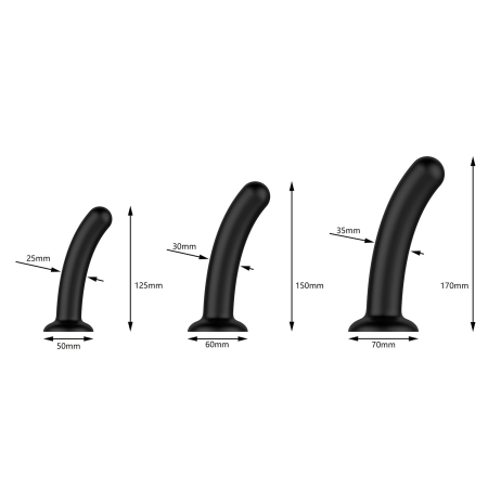 Набір дилдо Nexus Dilating Set (17см, 15см, 12,5см) - фото №5