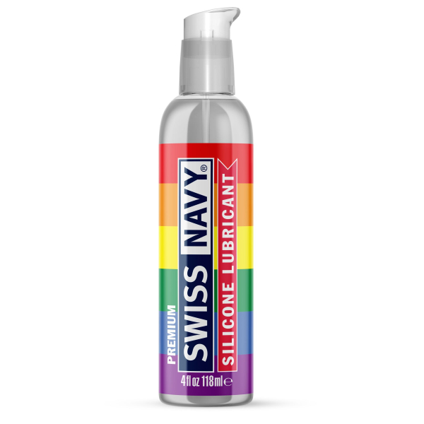 Лубрикант на силіконовій основі Swiss Navy Silicone 118 мл Pride Edition - фото