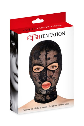 Капюшон для БДСМ Fetish Tentation Patterned fishnet hood - фото №2