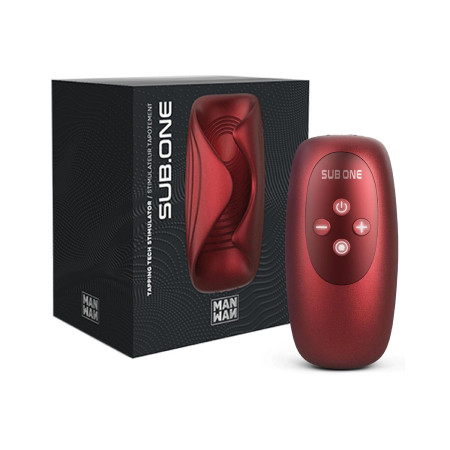 Мастурбатор з вібрацією Manwan SUB.ONE Velvet Red - фото №8