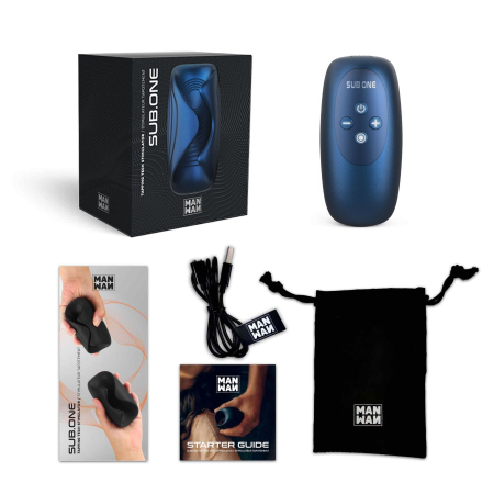 Мастурбатор з вібрацією Manwan SUB.ONE Stellar Blue - фото №11