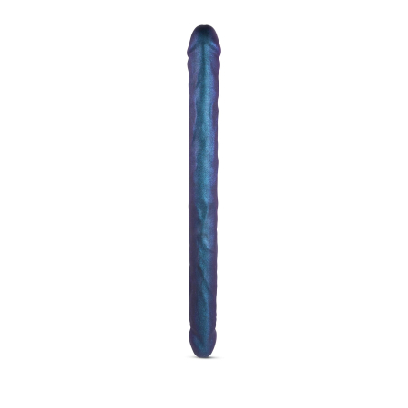 Фалоімітатор подвійний Strap-On-Me DOUBLE DONG REALISTIC DILDO - SNAKY METALLIC COLOR - фото