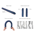 Фалоімітатор подвійний Strap-On-Me DOUBLE DONG REALISTIC DILDO - SNAKY METALLIC COLOR Фалоімітатор подвійний Strap-On-Me DOUBLE DONG REALISTIC DILDO - SNAKY METALLIC COLOR - фото №2