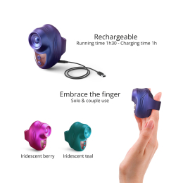 Вібратор на палець Love To Love KISSCOOL - IRIDESCENT INDIGO - - фото №3