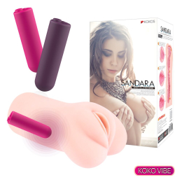 Мастурбатор-вагіна двошаровий Kokos Sandara Vibe - - фото №3