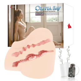 Мастурбатор Kokos OLIVIA SAY два входи: вагіна і попка - - фото №4