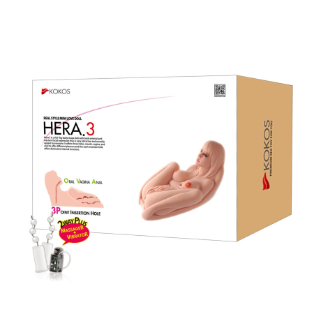 Мастурбатор Kokos Hera 3 2WayPlus з функцією масажу та вібрацією №10