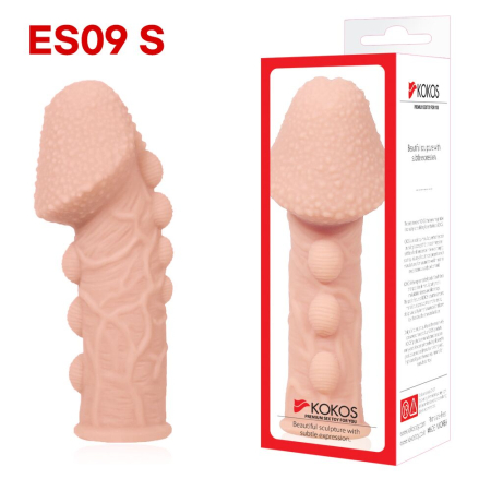 Насадка на член Kokos Extreme Sleeve ES.09 розмір S, потовщувальна, стимулюючий рельєф - фото №4