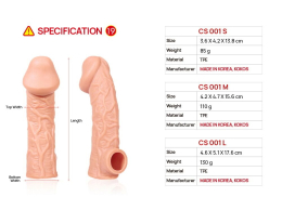 Насадка на член Kokos Cock Sleeve CS 001 M - - фото №5