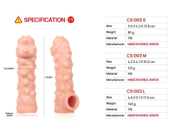 Насадка на член Kokos Cock Sleeve CS 003 M - - фото №5