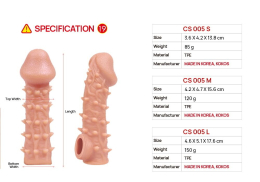 Насадка на член Kokos Cock Sleeve CS 005 M - - фото №5