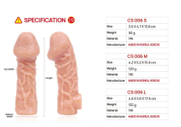 Насадка на член Kokos Cock Sleeve CS 006 L - - фото №7