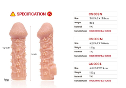 Насадка на член Kokos Cock Sleeve CS 009 L - - фото №7