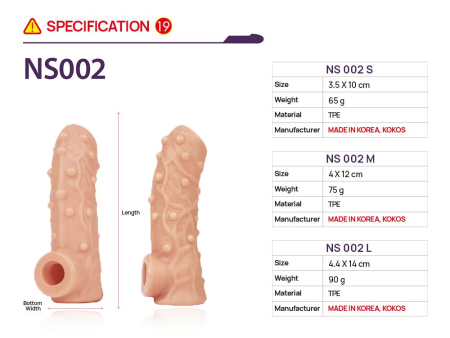 Насадка на член Kokos Nude Sleeve NS 002 M - фото №4