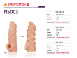Насадка на член Kokos Nude Sleeve NS 003 M Насадка на член Kokos Nude Sleeve NS 003 M - фото №4