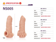 Насадка на член Kokos Nude Sleeve NS 005 M Насадка на член Kokos Nude Sleeve NS 005 M - фото №4