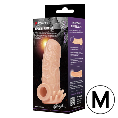 Насадка на член Kokos Nude Sleeve NS 005 M - фото №3