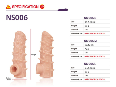 Насадка на член Kokos Nude Sleeve NS 006 M - фото №4