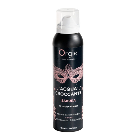 Масажна пінка Orgie – Acqua Croccante Sakura (150 мл), ефект бульбашок, що лопаються - фото