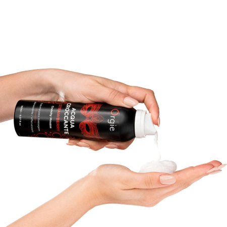 Масажна пінка Orgie – Acqua Croccante Strawberry (150 мл), ефект бульбашок, що лопаються - фото №2