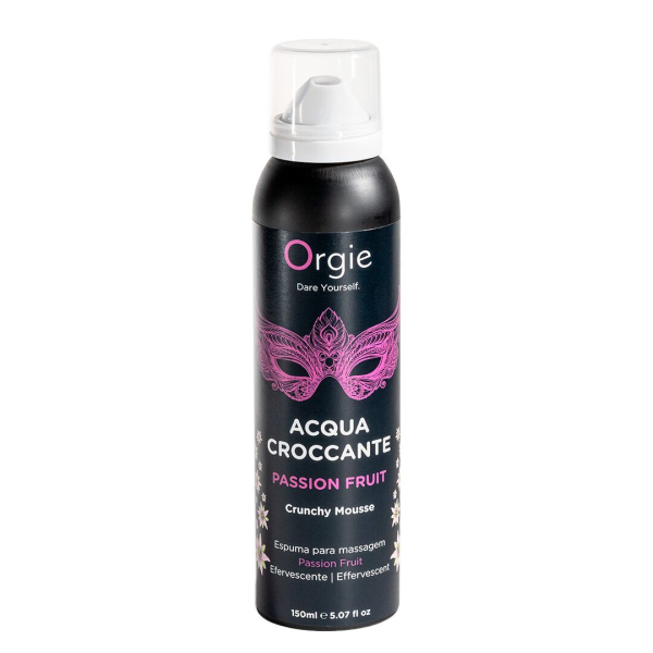 Масажна пінка Orgie – Acqua Croccante Passion Fruit (150 мл), ефект бульбашок, що лопаються - фото