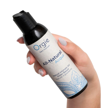 Лубрикант на водній основі Orgie All Natural Acqua, 150 мл, нелипкий, гладенький, натуральний склад №2