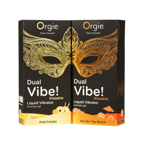 Рідкий вібратор Orgie Dual Vibe! Sex On The Beach Kissable Liquid Vibrator, 15 мл №4