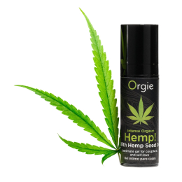 Збуджувальний гель для пар Orgie Hemp! Intense Orgasm, 15 мл, тепло-холод, ефект сильної вібрації - - фото №4