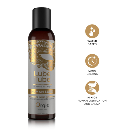 Лубрикант на водній основі Orgie Lube Tube Human Lube, 150 мл, імітація природної змазки та слини - фото №3
