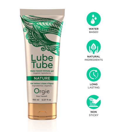 Лубрикант на водній основі Orgie Lube Tube Nature, 150 мл, натуральний склад, зволожує, заспокоює - фото №3