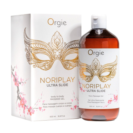 Гель для NURU-масажу Orgie – Noriplay Ultra Slide (500 мл), екстракт морських водоростей, простирадло - фото