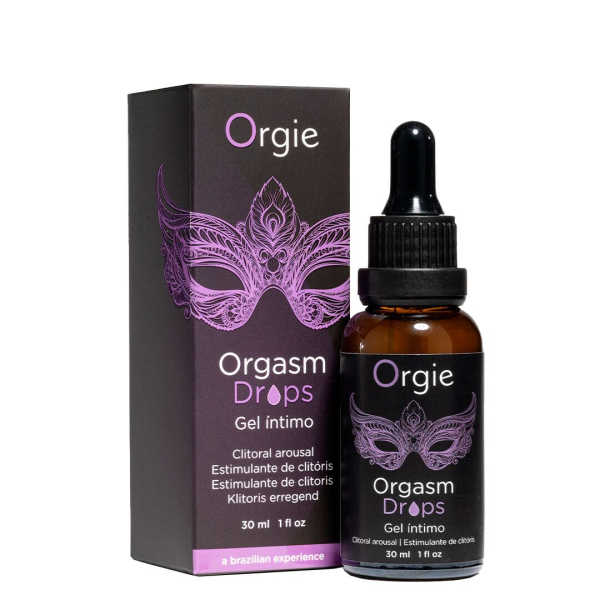 Збуджувальні краплі для клітора Orgie Orgasm Drops, 30 мл, ефект розігріву та охолодження 