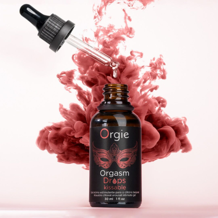 Збуджувальні краплі для клітора Orgie Orgasm Drops Kissable, 30 мл, тепло-холод, смак яблука №4