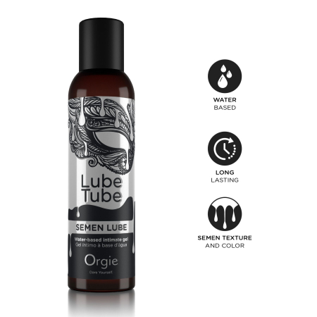Лубрикант з імітацією сперми Orgie Lube Tube Semen Lube, 150 мл, водна основа, без смаку та запаху №3