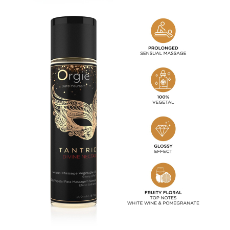 Масажна олія Orgie – Tantric Divine Nectar (200 мл), для тантричного масажу, зволоження №3