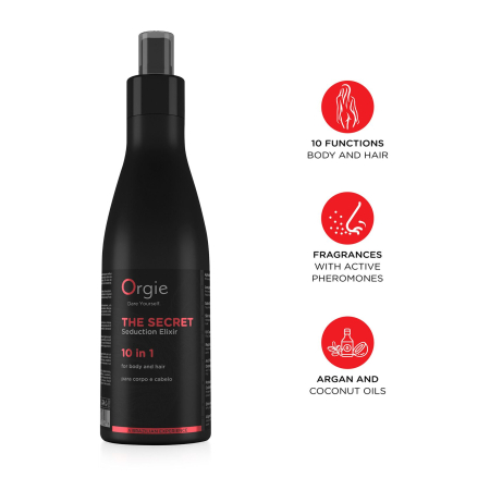 Лосьйон з феромонами для тіла та волосся Orgie – The Secret Seduction Elixir 10 in 1 (200 мл), для неї №3