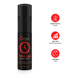 Спрей-пролонгатор Orgie Time Lag Delay Spray, 25 мл, без анестетиків, з пантенолом - - фото №3