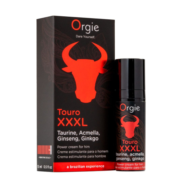 Крем для посилення ерекції Orgie Touro XXXL Power Cream, 15 мл, з ефектом вібрації 