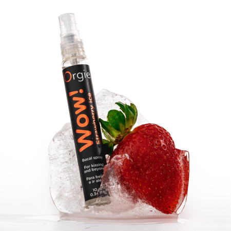 Спрей для орального сексу Orgie – Wow! Strawberry Ice (10 мл) з охолоджувальним ефектом - фото №4