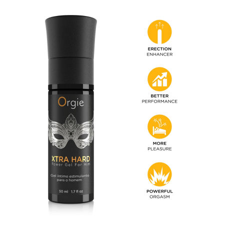 Гель для стимуляції члена Orgie Xtra Hard Power Gel For Him, 50 мл, розігріває, посилює ерекцію №3