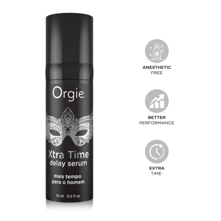 Сироватка-пролонгатор Orgie Xtra Time Delay Serum, 15 мл, без анестетиків, на силіконовій основі - фото №3