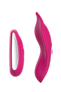 Вібратор у трусики Liebe Panty Vibe Recargable Cerise, нагрів до 39 °C, пульт, трусики в комплекті - - фото №3