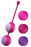 Вагінальні кульки Liebe Kewos — Cerise/Candy Violet, 5 кульок у комплекті, 15, 25, 35, 45 та 55 г - фото №1