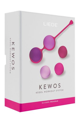 Вагінальні кульки Liebe Kewos — Cerise/Candy Violet, 5 кульок у комплекті, 15, 25, 35, 45 та 55 г - фото №5