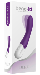 Вібратор точки G Liebe Bend It Rechargeable Purple, 10 режимів, дуже потужний, гнучкий стовбур - - фото №4