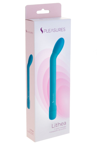 Тонкий вібратор для точки G S Pleasures Lithea Turqouise, 7 режимів №3