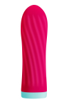 Віброкуля S Pleasures Bullets Twist & Shout Cerise, яскраво-рожева, ребриста поверхня, 10 режимів - фото №1