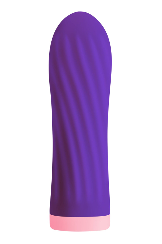 Віброкуля S Pleasures Bullets Twist & Shout Purple, фіолетова, ребриста поверхня, 10 режимів - фото